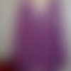 Tunique taille unique violette au crochet fait main 