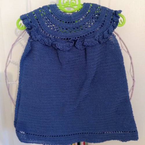 Robe bébé au crochet fait main