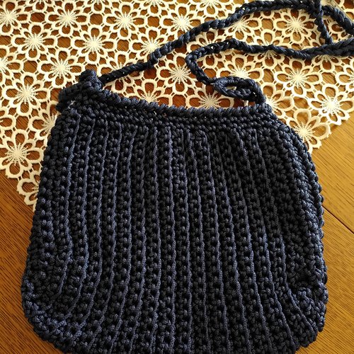 Sac crochet fait main coton macramé neuf