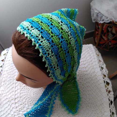 Fichu bandeau crochet fait main neuf