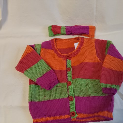 Gilet multicolore  et  bando