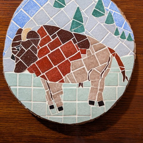 Dessous de plat en mosaique