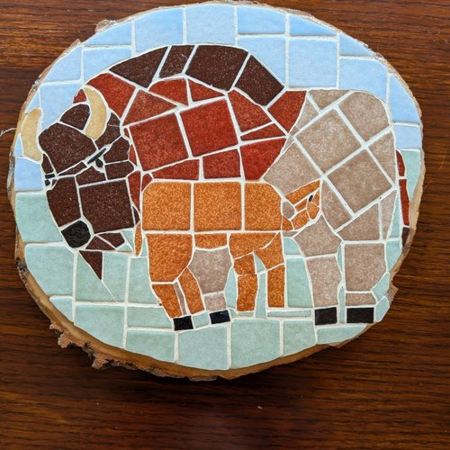 Dessous de plat en mosaique
