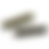 10 fermoirs-griffe -  attaches ruban - pinces - mâchoires - 25 x 8 mm - bronzé (fg25ba)