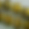 30 perles en verre filé - drawbench - moucheté/tacheté/marbré - 4mm - jaune/noir (pfdm04jn)