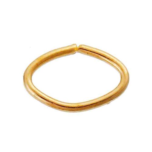 50 anneaux ovales ouverts - anneaux de jonction - 8 x 5 mm - doré (aoo08d)