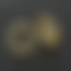 30 anneaux doubles ouverts - anneaux de jonction - ronds - 12mm - doré (ado12d)