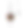 1 pendule / pendentif en oeil de tigre - séphoroton - boule (pp-ot01)