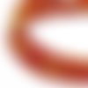 20 perles en verre craquelé - 8mm - bicolores rouge/jaune doré - perles craquelées rondes (pcv08brd)