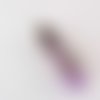 1 pendule / pendentif en améthyste - colonne avec dragon - mauve / violet (pp-am05)
