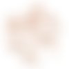 20 pitons à vis - 8 x 4 mm - doré rose - vis à oeil - bélières - tiges à vis - crochets à visser - idéal pour fimo (belv08dr)