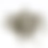 100 tiges à oeil - 16 mm - bronzé ancien - tiges à tête ronde - clous-tiges (cttr16ba)