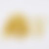 100 clous à tête plate - 16 mm - doré - tiges à tête plate - clous-tiges (cttp16d)