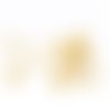 100 tiges à oeil - 20 mm - doré - tiges à tête ronde - clous-tiges (cttr20d)