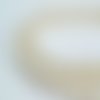 50 perles nacrées en verre - 3 mm - couleur ivoire - blanc cassé (pnv03i)