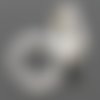 50 anneaux doubles ouverts - 10 mm - argenté - anneaux de jonction - ronds (ado10a)