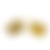 20 fermoirs-griffe - 8 x 6 mm - doré - attaches ruban - pinces - mâchoires (fg08d)