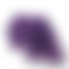 30 perles en verre craquelé - 4 mm - couleur améthyste / violet - perles craquelées - rondes (pcv04am)