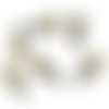 50 pitons à vis - 8 x 4 mm - bronzé ancien - vis à oeil - bélières - tiges à vis - crochets à visser - idéal pour fimo (belv08ba)
