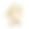 50 pitons à vis - 10 x 5 mm - doré- vis à oeil - bélières - tiges à vis - crochets à visser - idéal pour fimo (belv10d)