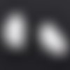 10 fermoirs-griffe - 10 x 8 mm - argenté - attaches ruban - pinces - mâchoires (fg10a)
