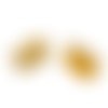 20 fermoirs-griffe - 10 x 8 mm - doré - attaches ruban - pinces - mâchoires (fg10d)