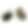 10 fermoirs-griffe - 10 x 8 mm - bronzé ancien - attaches ruban - pinces - mâchoires (fg10ba)