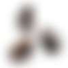 20 fermoirs-griffe - 10 x 8 mm - cuivré - attaches ruban - pinces - mâchoires (fg10cr)