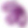 30 perles en verre craquelé - 4 mm - violet / aubergine / pourpre - perles craquelées - rondes (pcv04vi)