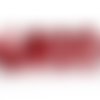 30 perles en verre craquelé - 4 mm - bicolores - rouge / transparent - perles craquelées - rondes (pcv04brc)