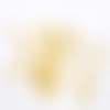 100 tiges à oeil - 35 mm - doré - tiges à tête ronde - clous-tiges (cttr35d)