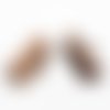 10 fermoirs-griffe - 13 x 8 mm - couleur cuivre - attaches ruban - pinces - mâchoires (fg13cr)