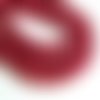 10 perles nacrées en verre - 8 mm - rouge (pnv0r)