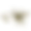 100 tiges à oeil - 20 mm - couleur bronze ancien - tiges à tête ronde - clous-tiges (cttr20ba)