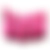 10 perles en verre tréfilé - 6 mm - rose fuchsia - drawbench - verre filé (pfd06f)