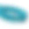 20 perles en verre tréfilé - 4 mm - bleu turquoise - drawbench - verre filé (pfd04tqu)