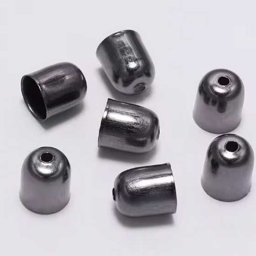 20 embouts pour cordons - 5 x 4 mm - gunmetal - embouts à coller - coupelles - tulipes - cylindres - clochettes - calottes - caps (et05gm)
