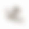 100 anneaux doubles ouverts - 7 mm - couleur argent mat - anneaux de jonction - ronds (ado07am)