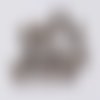 10 embouts pour cordons - 6 x 5 mm - bronze - embouts à coller - coupelles - tulipes - cylindres - clochettes - calottes - caps (et06ba)