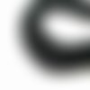 10 perles agate noire - 6 mm - noir - onyx - pierres gemmes - rondes (agnp06-1)