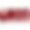 10 perles en verre craquelé - 4 mm - bicolores - rouge / transparent - perles craquelées - rondes (pcv04brc)