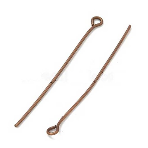 20 tiges à oeil - 50 mm - couleur cuivre rouge - tiges à tête ronde - clous-tiges (cttr50cr)