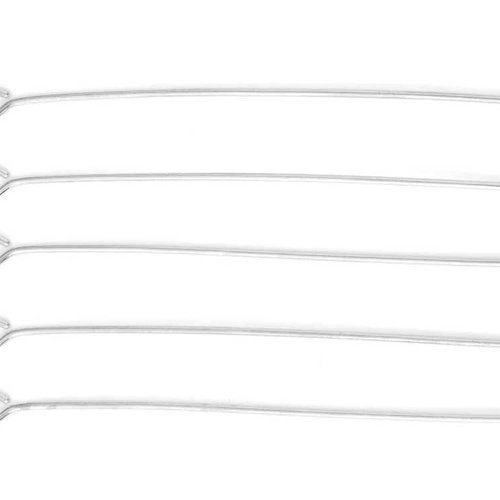 20 tiges à oeil - 50 mm - acier inoxydable 304 inox - acier argenté - tiges à tête ronde - clous-tiges (cttr50in)