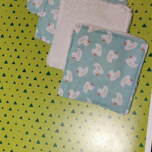 Carrés lingettes lavables bébé, enfant