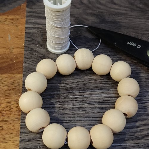 Bracelet en bois naturel