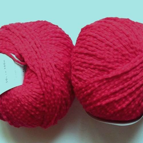 10 pelotes coton nubia rouge 0060  lang yarns 