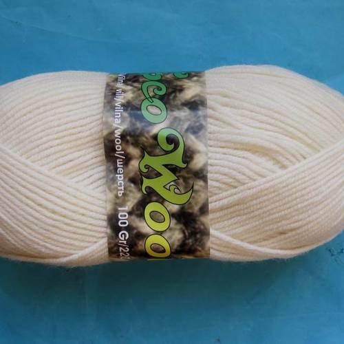 200 gr  laine midara eco wool wool écru 030 