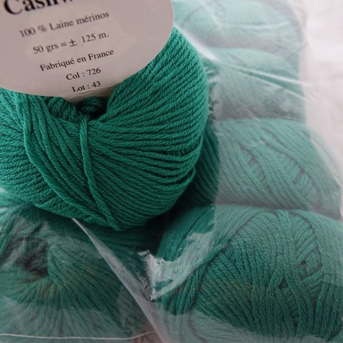 100% laine mérinos 8 pelotes kashwool  vert 726