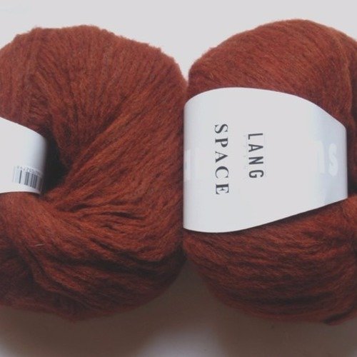 4 pelotes laine space roux 015 lang yarns