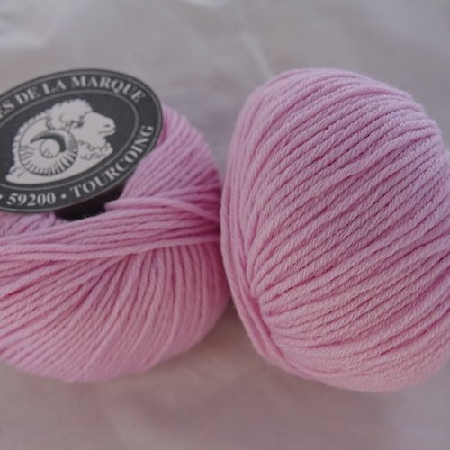 Pure laine mérinos 3 pelotes kashwool rose dragée 449